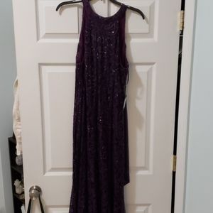 Formal Purple Dress w Sequins NWT